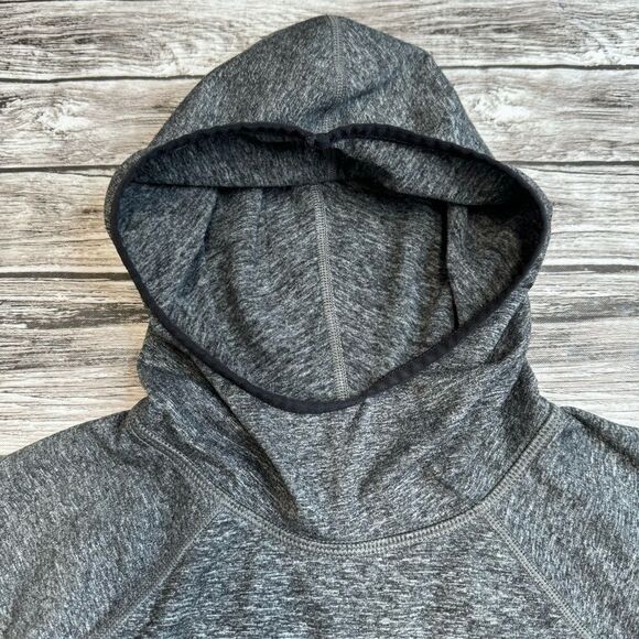 Old Navy Active Women Cozecore Cropped Scuba Hoodie Grey Gray S SM Small ST TALL - Picture 6 of 16